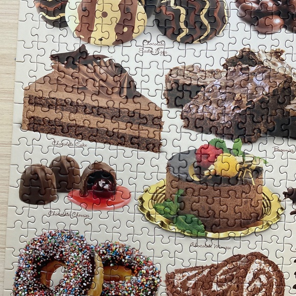 Eurographics Chocolate 1000 piece Jigsaw Puzzle Includes Brownie Recipe - Picture 7 of 9